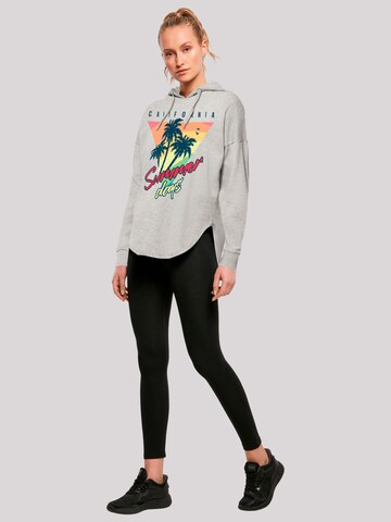 F4NT4STIC Sweatshirt 'California Palmen Retro' in Grijs