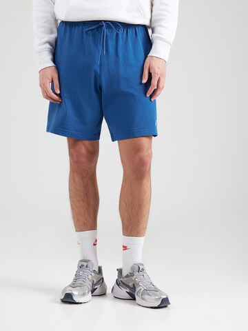 Nike Sportswear Lużny krój Spodnie 'Club' w kolorze niebieski: przód