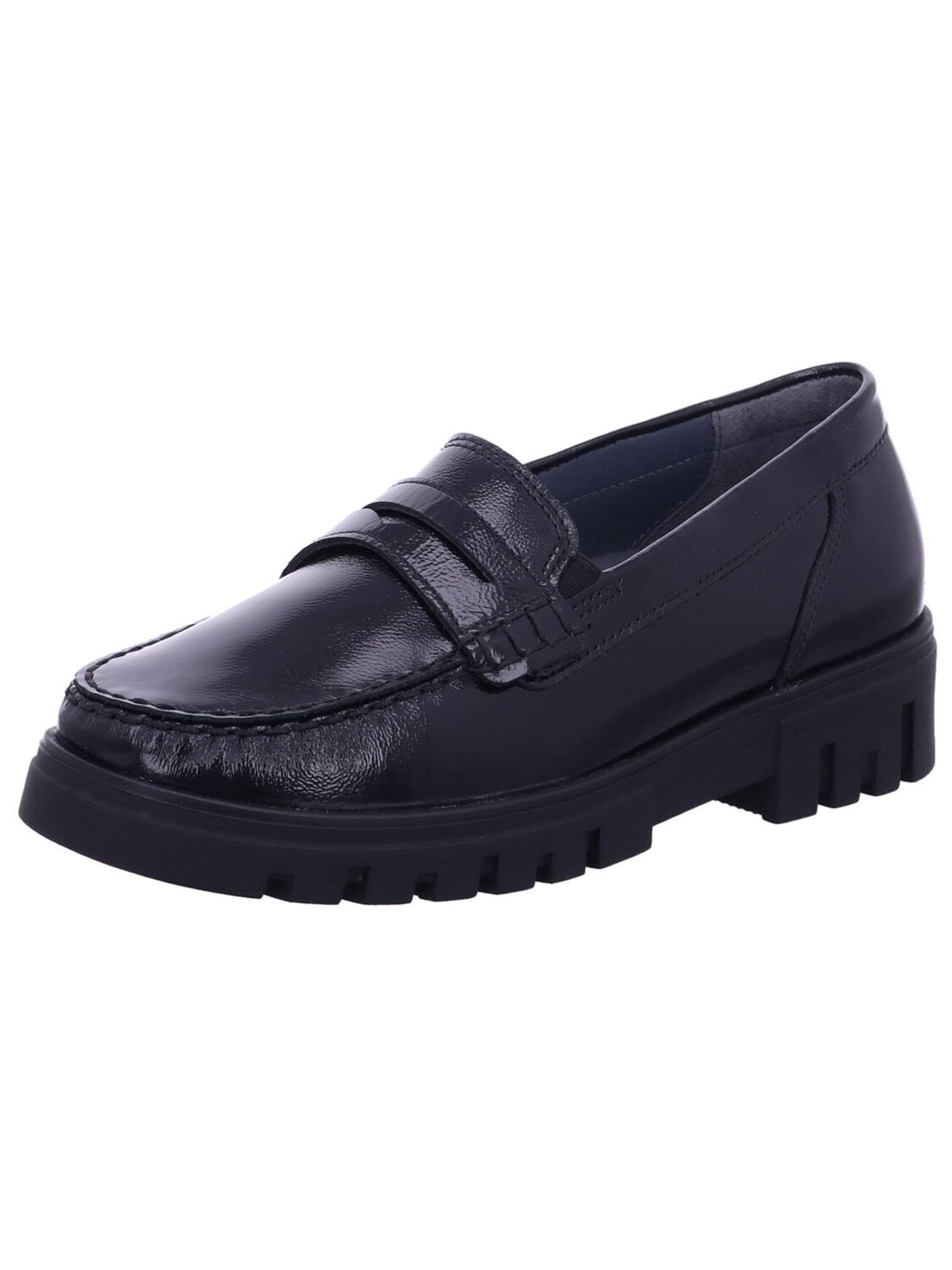 Scarpa slip-on di WALDLÄUFER in nero: frontale
