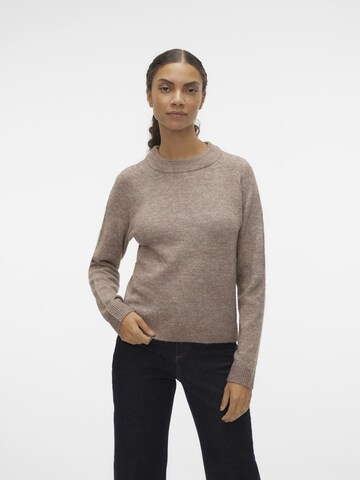 VERO MODA Trui 'VMFiluca' in Bruin: voorkant