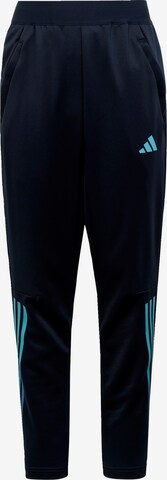 ADIDAS SPORTSWEAR Sportovní kalhoty 'Train Icons Aeroready 3-Stripes ' – modrá: přední strana