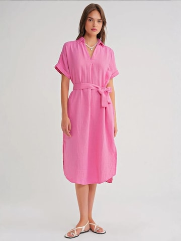 Abito camicia di MixRay in rosa