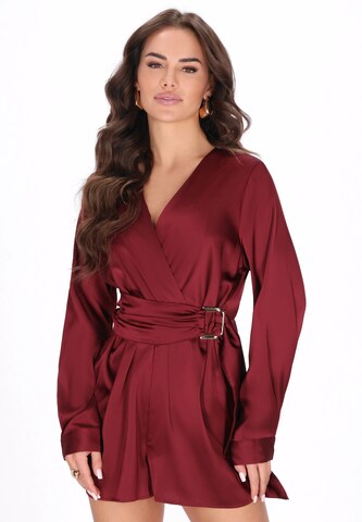 faina Jumpsuit in Red: front