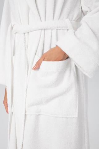 MY HOME Long Bathrobe in White