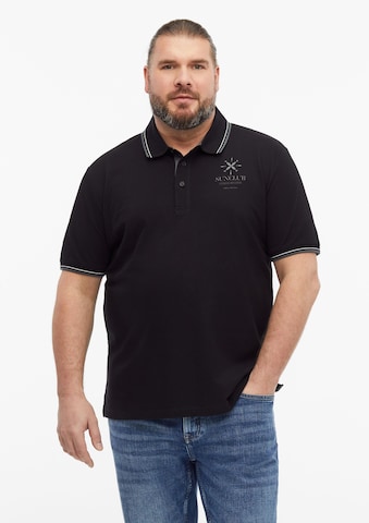 s.Oliver Men Big Sizes Shirt in Black: front