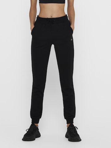 ONLY PLAY Slimfit Spodnie sportowe 'Elina' w kolorze czarny: przód