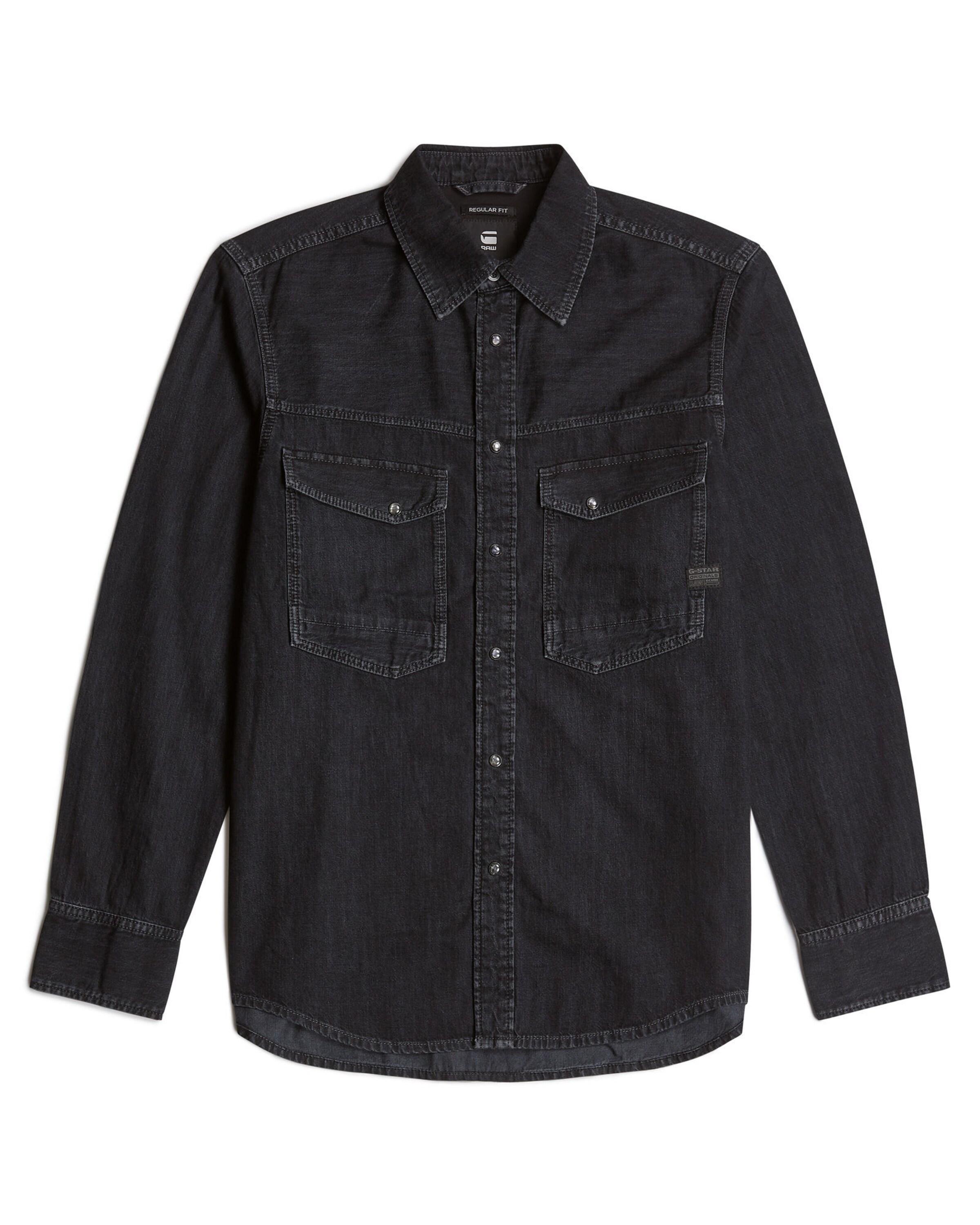 G-STAR Overhemd 'Dakota' in Zwart: voorkant