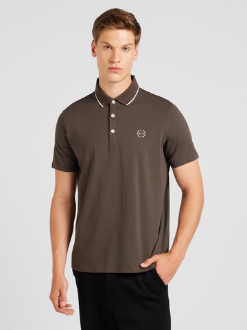ARMANI EXCHANGE Μπλουζάκι σε καφέ: μπροστά