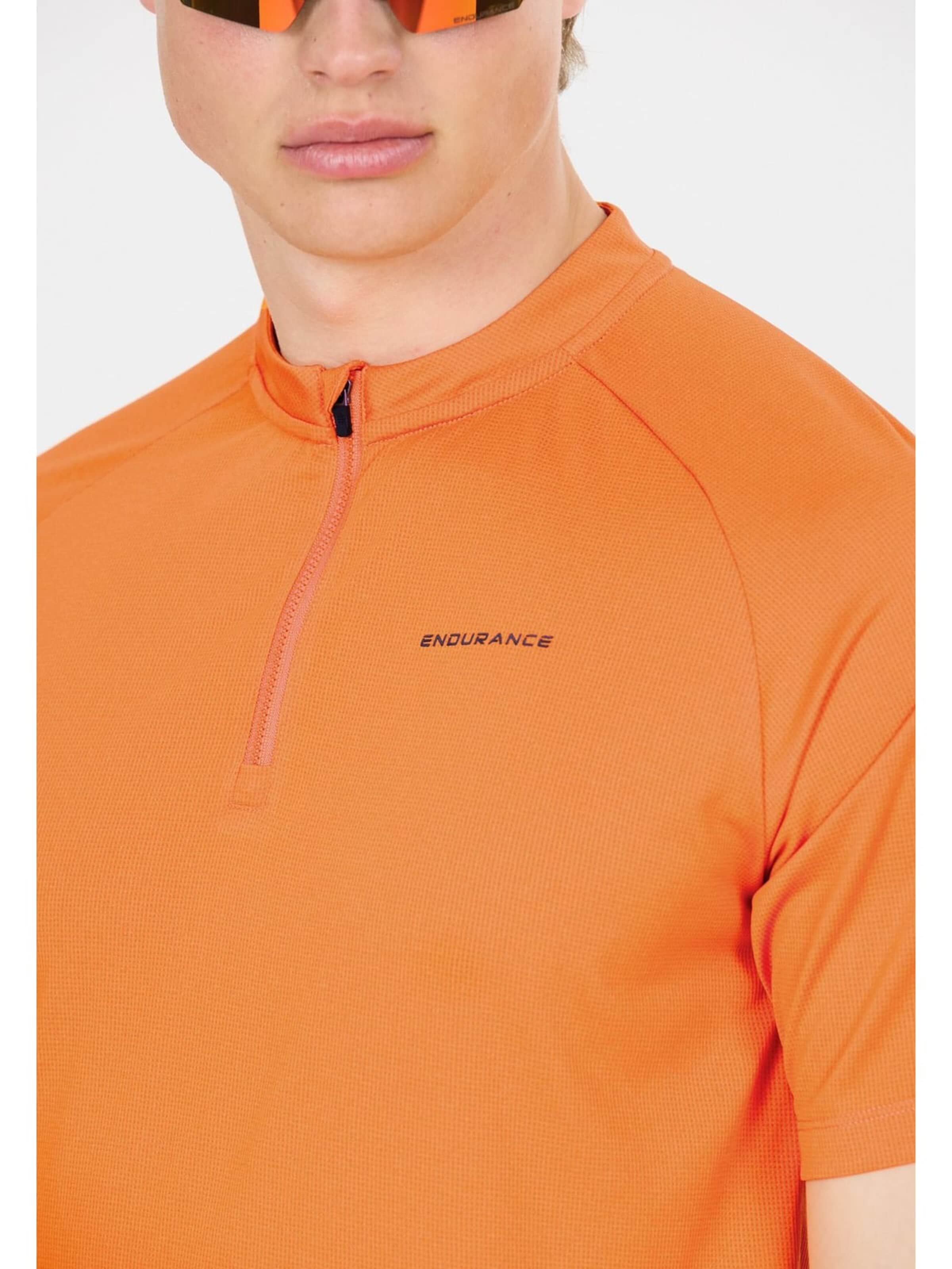 T-Shirt fonctionnel 'Crow M Melange Cycling/MTB SS Shirt' ENDURANCE en orange