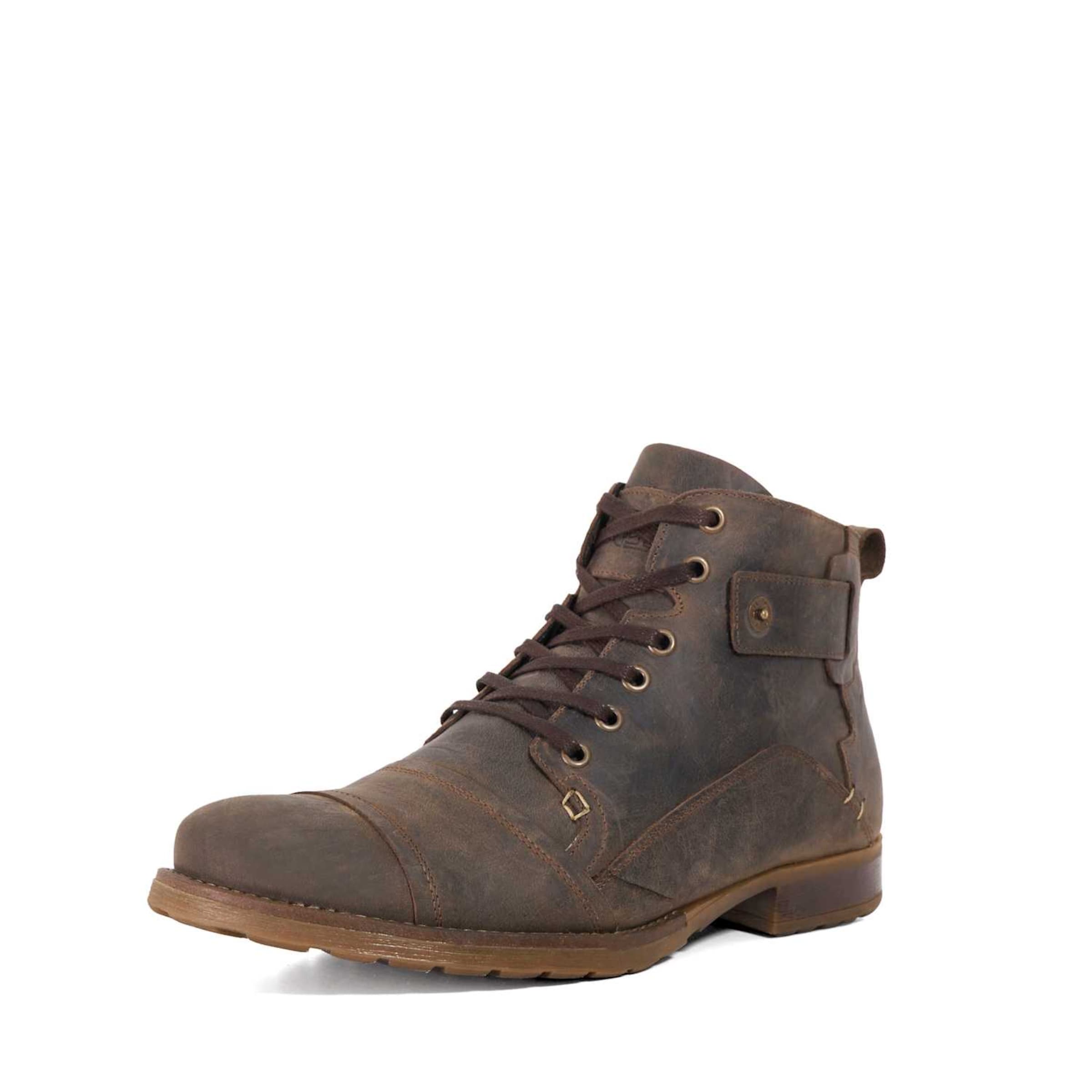 Dune LONDON Schnürboots 'Simon' in Braun: Vorderseite