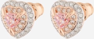 rožinė Swarovski Auskarai: priekis