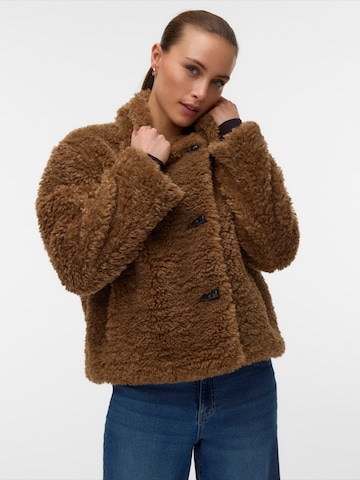 VERO MODA Prehodna jakna 'VMFRANCES' | rjava barva: sprednja stran