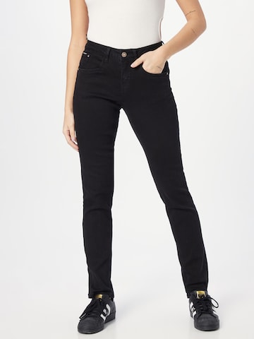 Skinny Jean 'Lone' Cream en noir : devant