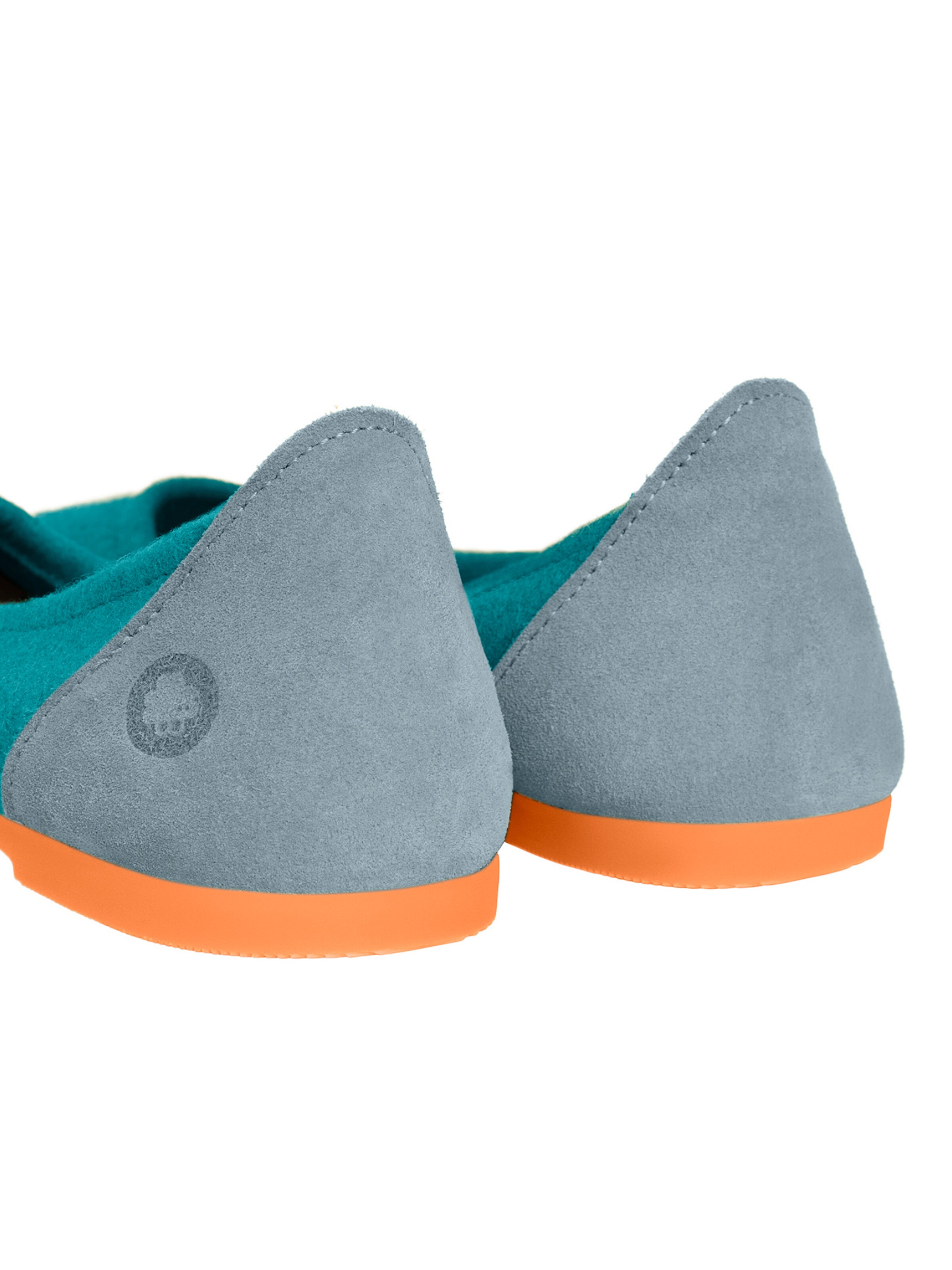 Baabuk Ballerinasko 'Wool Blacky' i blå