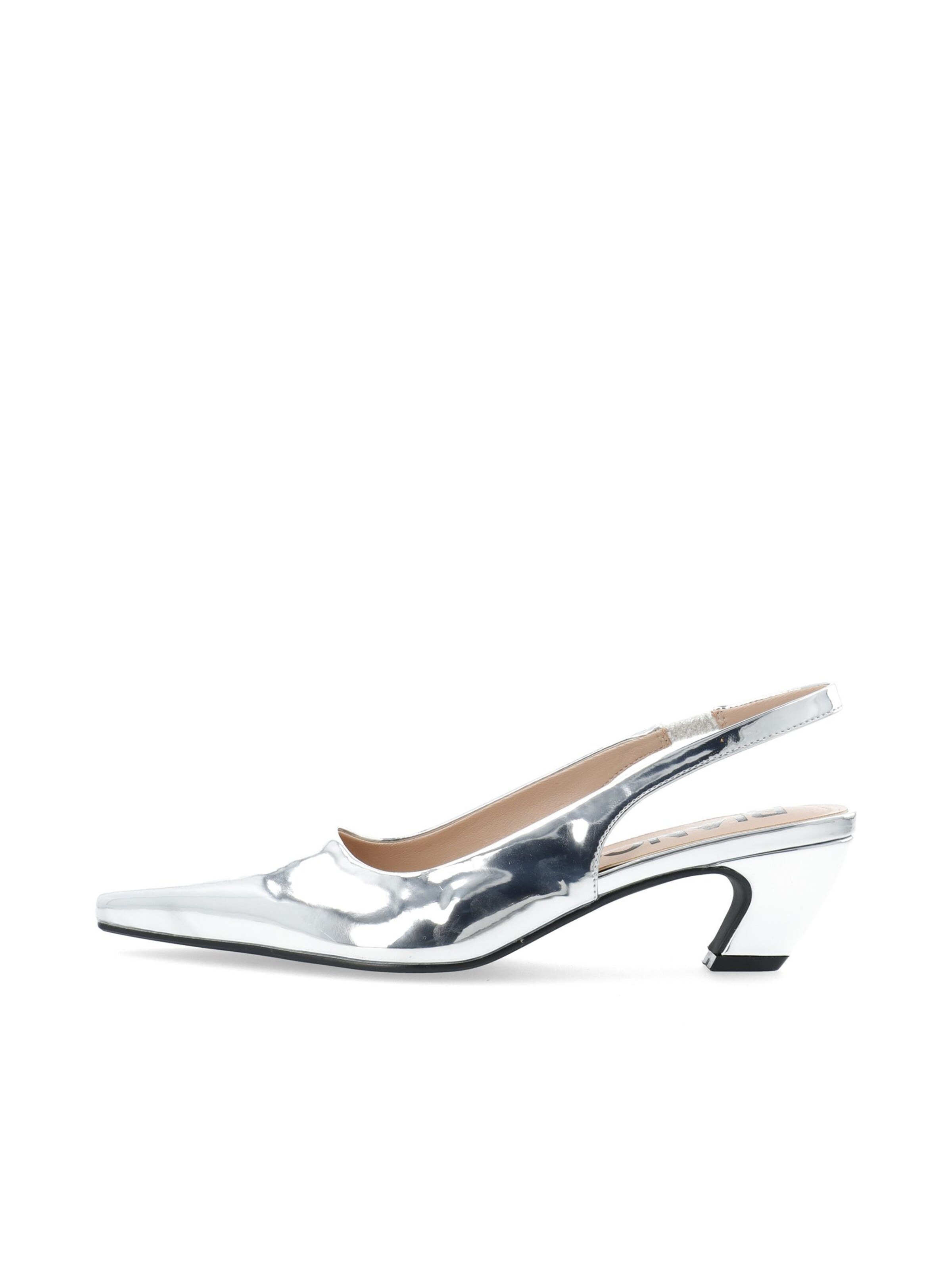 Bianco Slingpumps 'BALEY' i sølv: forside