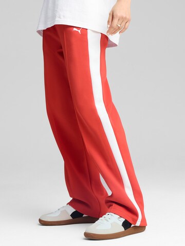 PUMA Loosefit Broek 'T7 ALWAYS ON' in Rood: voorkant