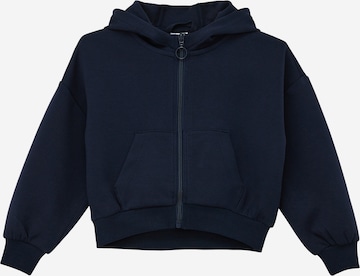 s.Oliver Zip-Up Hoodie in Blue: front