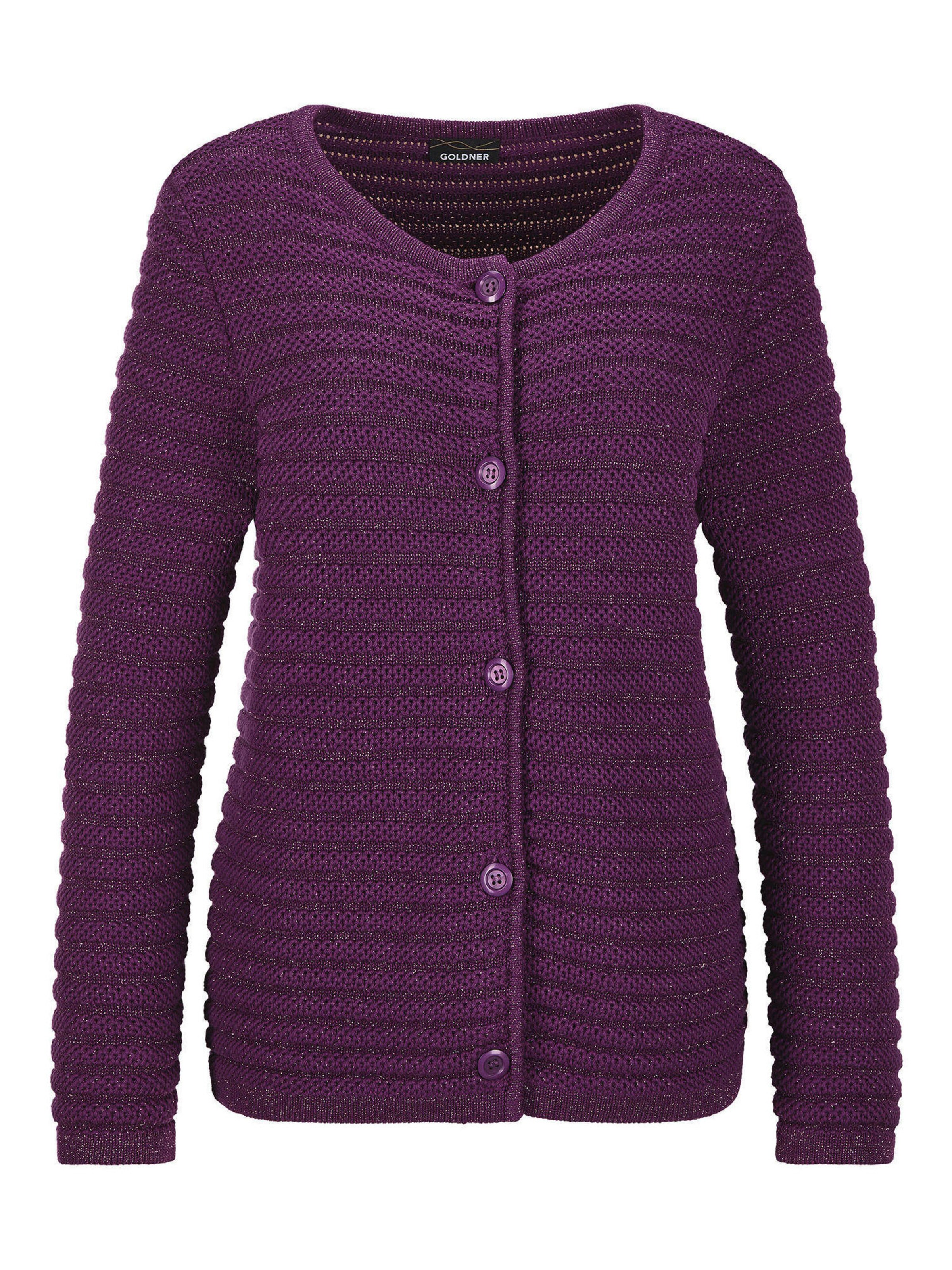 Cardigan Goldner en violet : devant