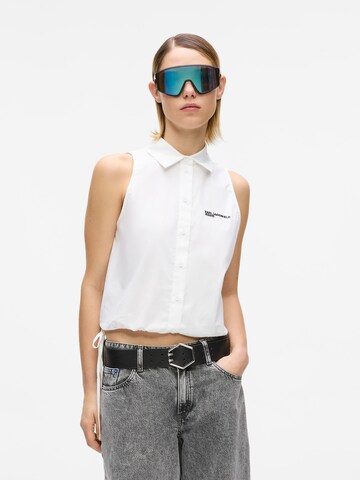 Camicia da donna di KARL LAGERFELD JEANS in bianco: frontale