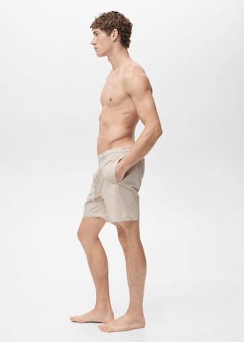 MANGO MAN Swim Trunks 'Seer' in Beige