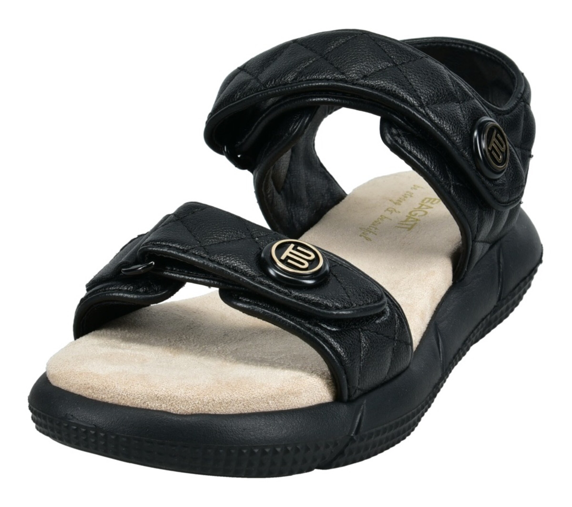 TT. BAGATT Sandals in Black: front