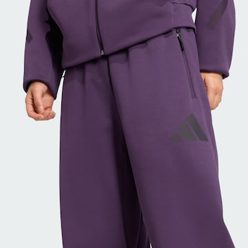 Wide leg Pantaloni sportivi 'Z.N.E.' di ADIDAS SPORTSWEAR in lilla