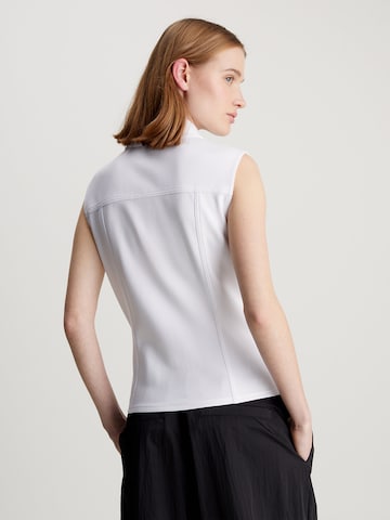 Calvin Klein Jeans Bluse 'Milano' in Weiß