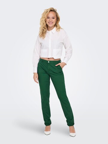 ONLY Slim fit Chino trousers 'PARIS' in Green