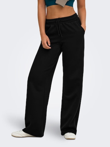 ONLY PLAY Regular Workout Pants 'ONPLOUNGE' in Black: front