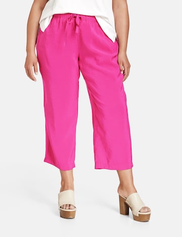 SAMOON Regular Trousers in Pink: front