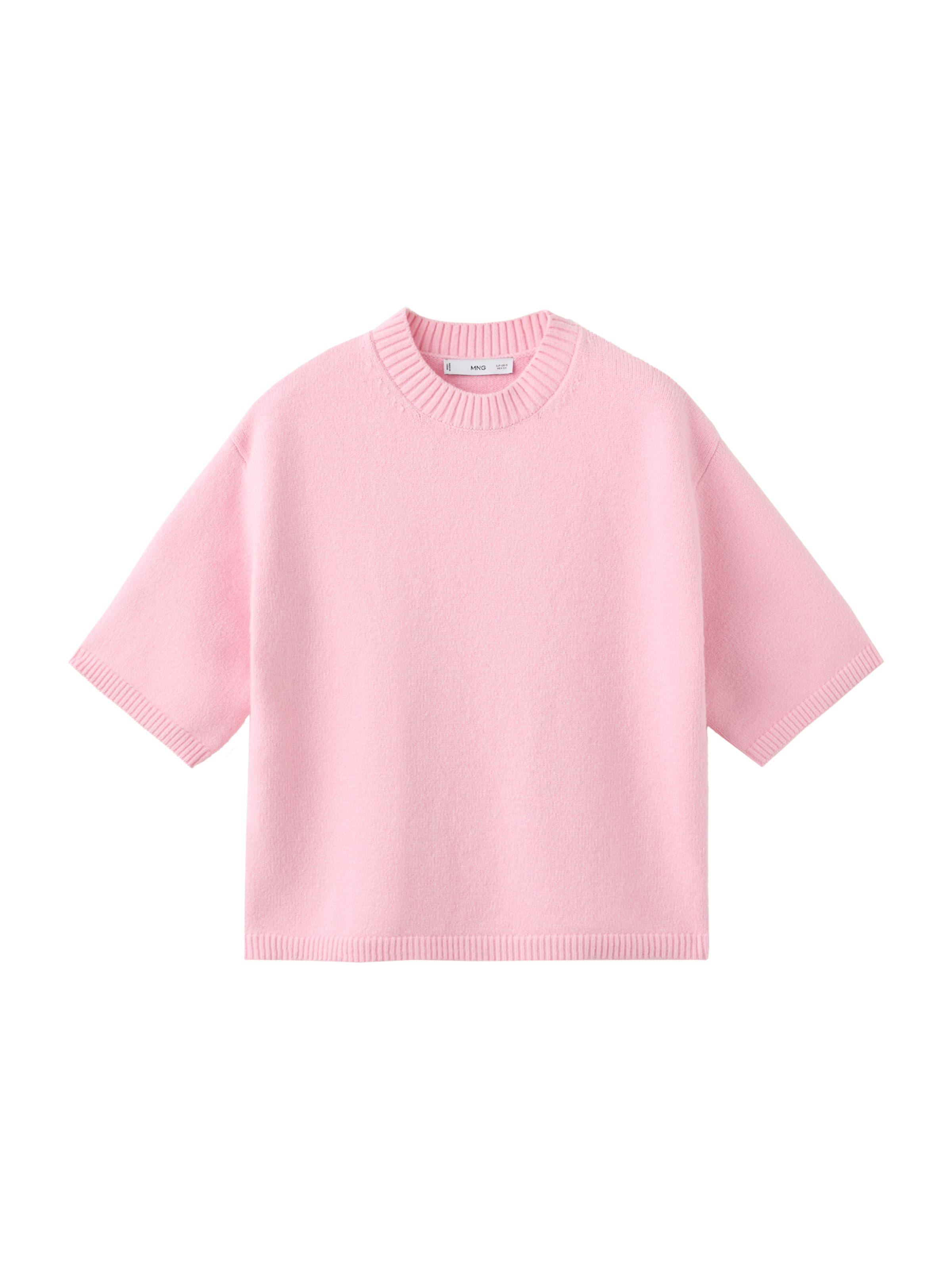 Pulover 'LLOBRE' de la MANGO pe roz: față