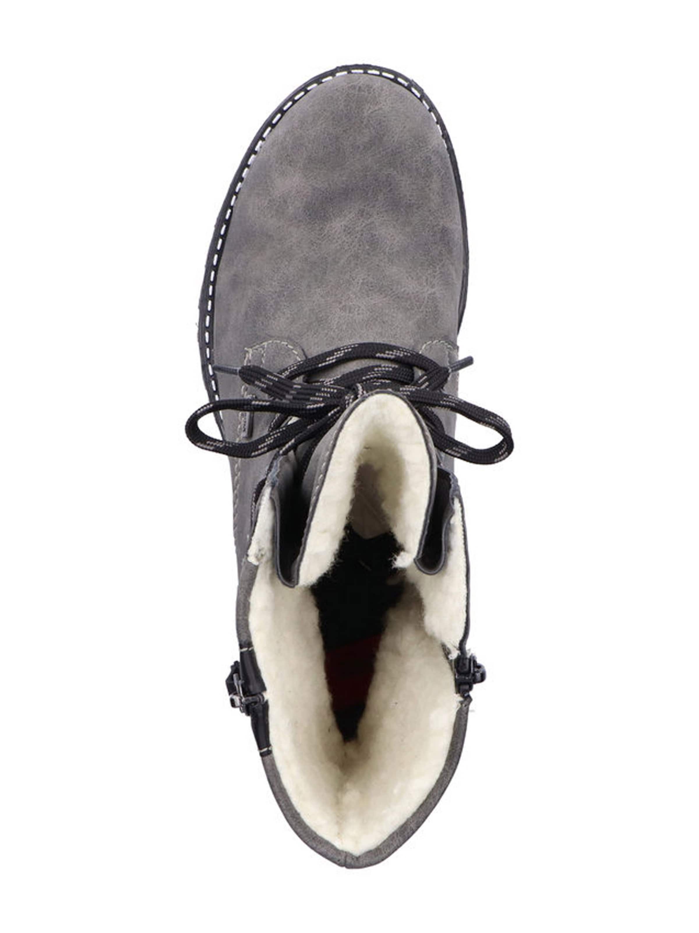 Rieker Lace-up bootie in Grey