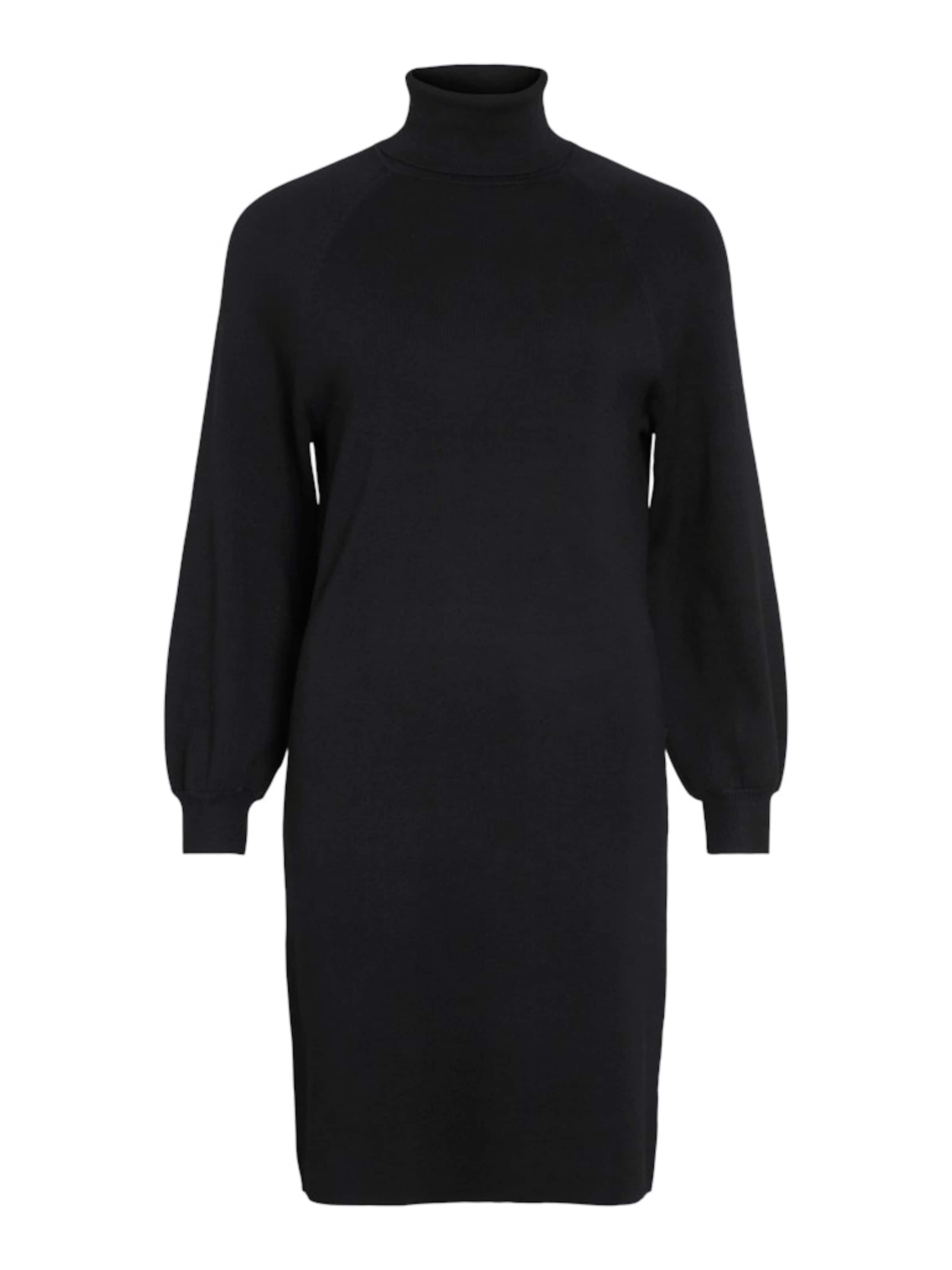 VILA Knitted dress 'VIOstria' in Black: front