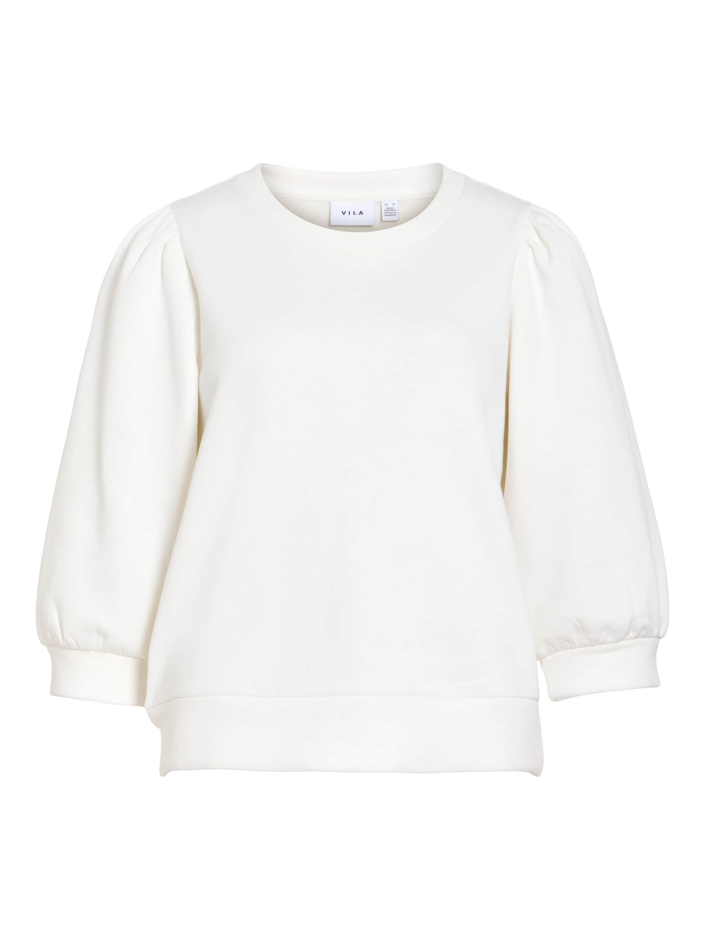 Sweat-shirt 'VIVera' VILA en blanc : devant