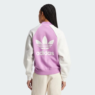 ADIDAS ORIGINALS Bluza rozpinana 'Adicolor Classics' w kolorze fioletowy: przód