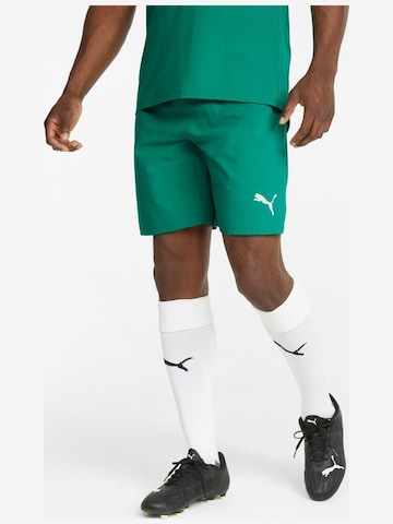 regular Pantaloni sportivi 'Puma Teamfinal Shorts' di PUMA in verde