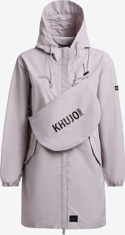 Manteau mi-saison 'Ameti' khujo en violet : devant