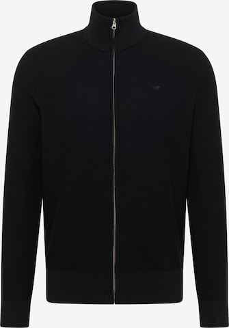 MUSTANG Strickjacke 'Escondido' in Schwarz: Vorderseite