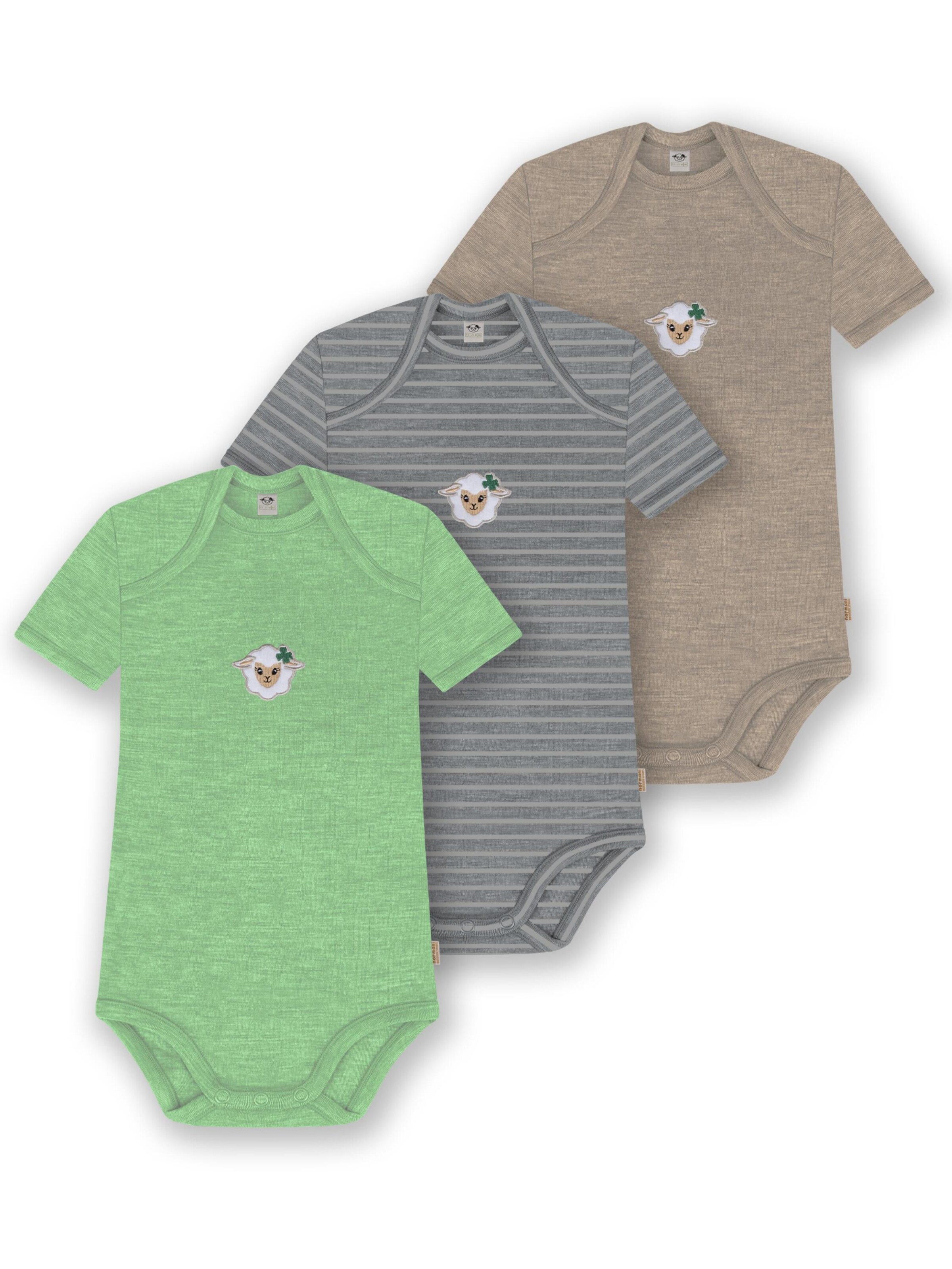 Barboteuse / body 'Tauranga' normani en mélange de couleurs : devant