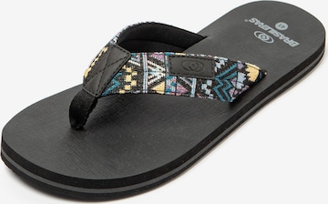 Brasileras - Zapatos para playa y agua 'Azteca' en negro: frente