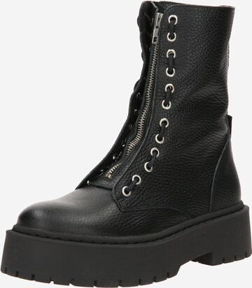 STEVE MADDEN Lace-Up Ankle Boots 'Odilia' in Black: front