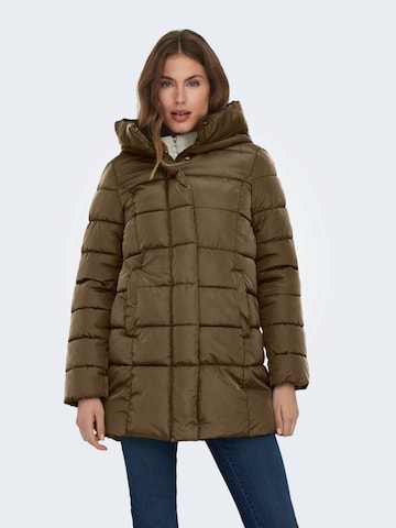 Manteau d’hiver 'ONLLINA' ONLY en vert : devant