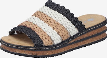 Mule Rieker en noir : devant