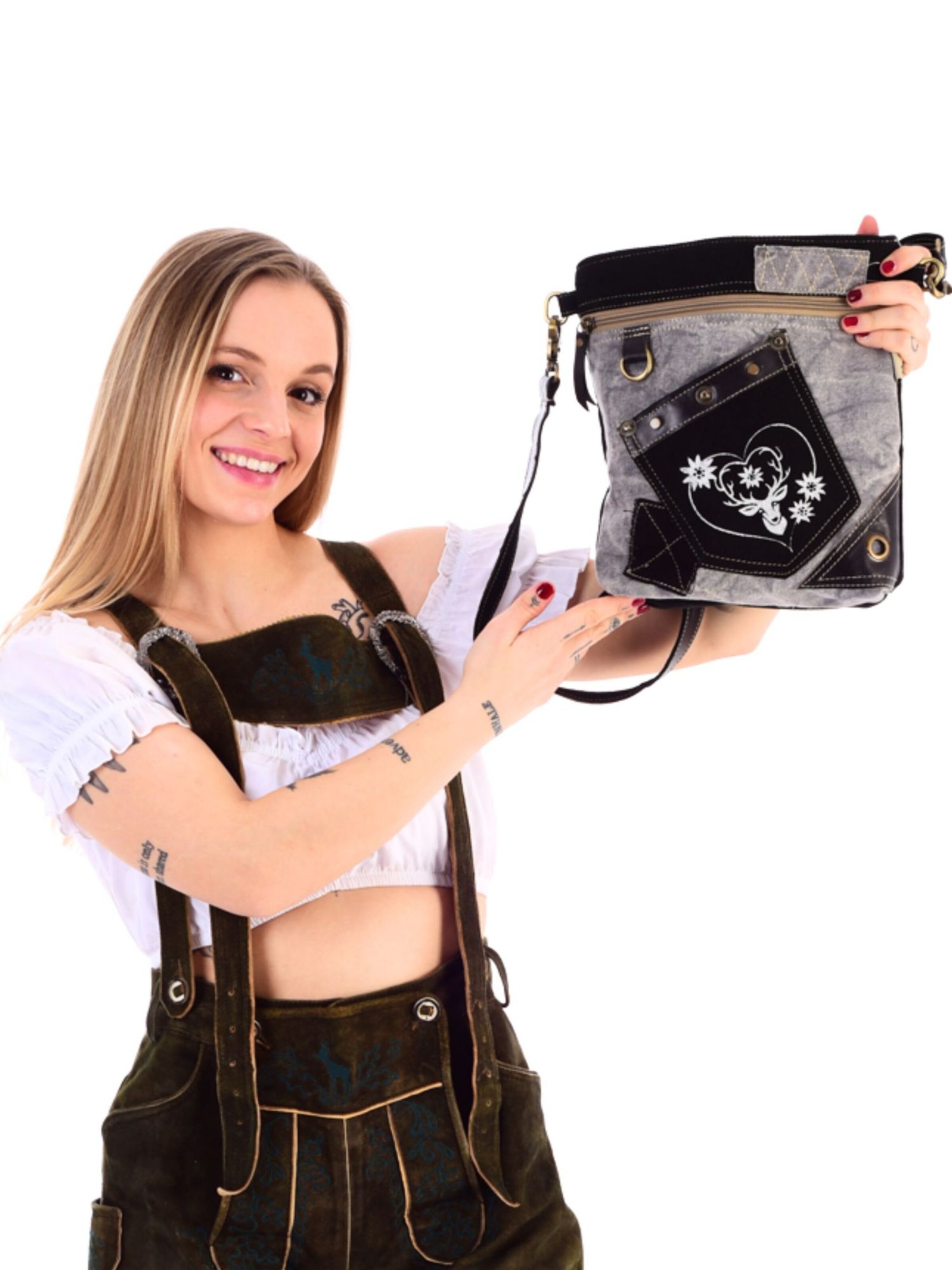 DOMELO Crossbody Bag 'Domelo' in Grey