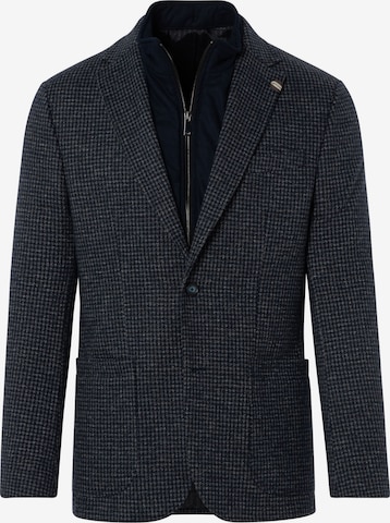 BENVENUTO Slim Fit Sakko '4542', Model ist 185 cm groß und trägt Größe 50 in Blau: Vorderseite