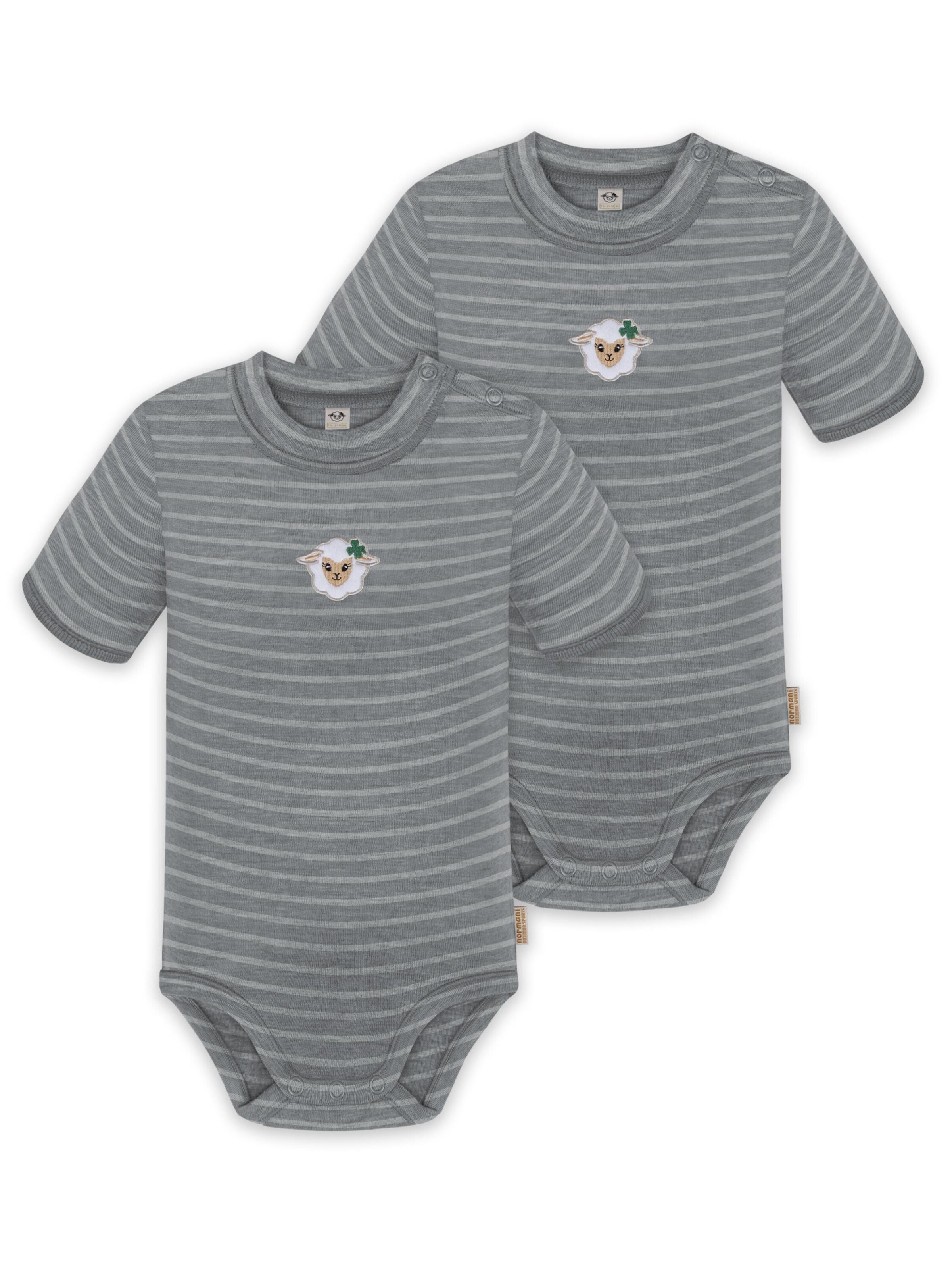 Barboteuse / body 'Tihoi' normani en gris : devant