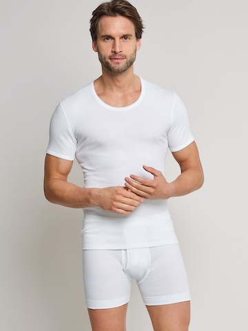 T-Shirt 'Essentials' SCHIESSER en blanc