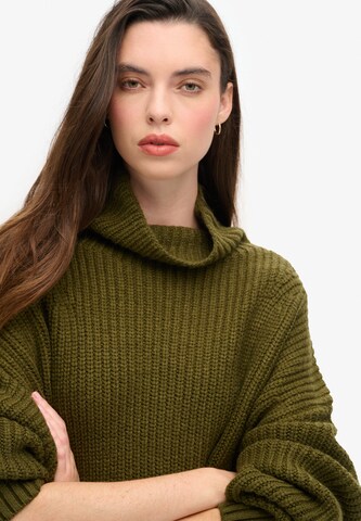 Superdry & Co Gebreide jurk in Groen