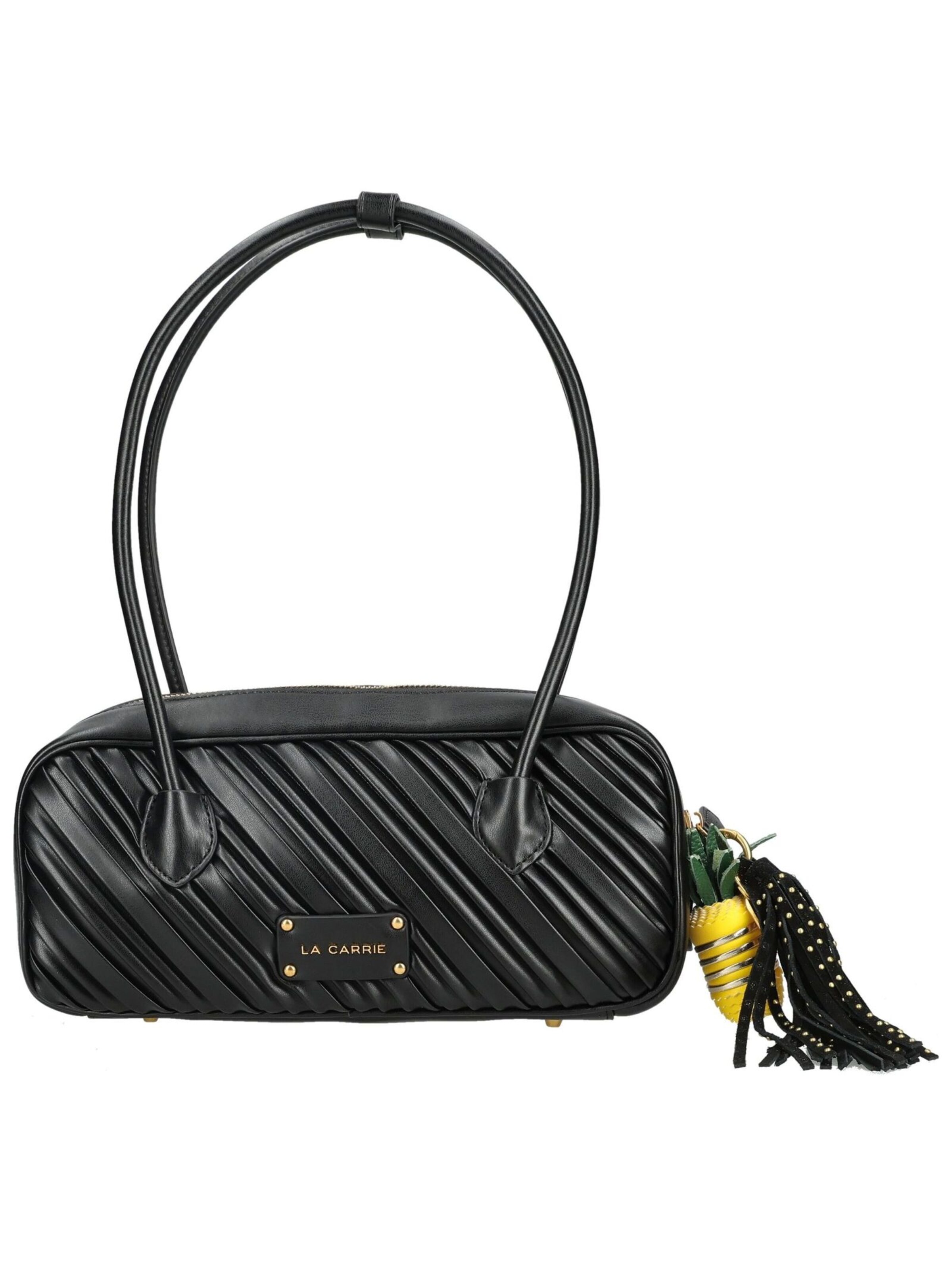 La Carrie Handbag in Black: front