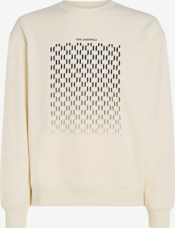 Felpa di Karl Lagerfeld in bianco: frontale